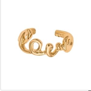 14K Deep Gold Plated one size Geourgeous Ring